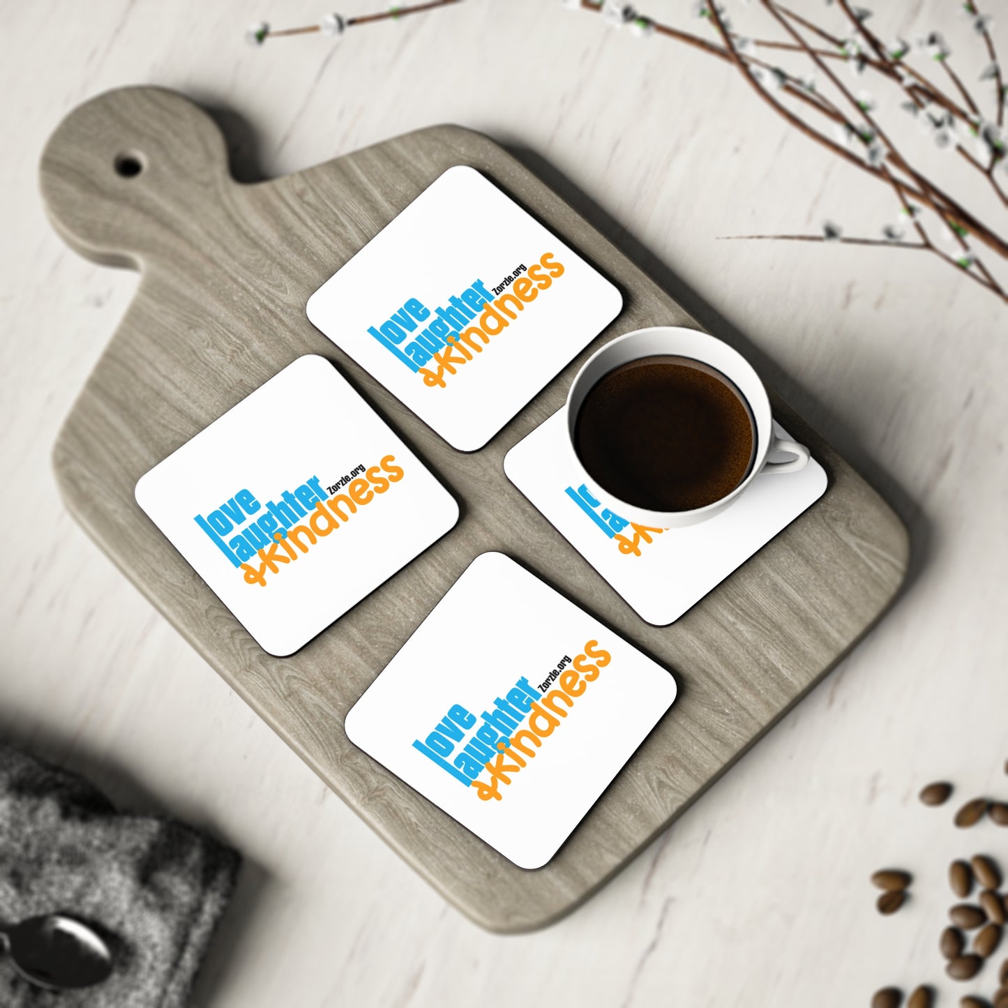 Love, Laughter, & Kindness - Coasters