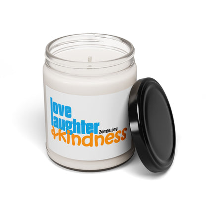 Kindness Soy Candle — 'Love Laughter Kindness' 9oz Scented Jar