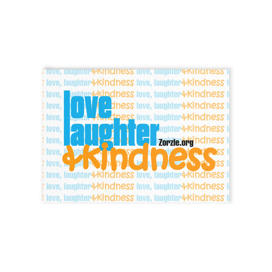 Holiday Card — Love, Laughter & Kindness Two-Sided Greeting Card