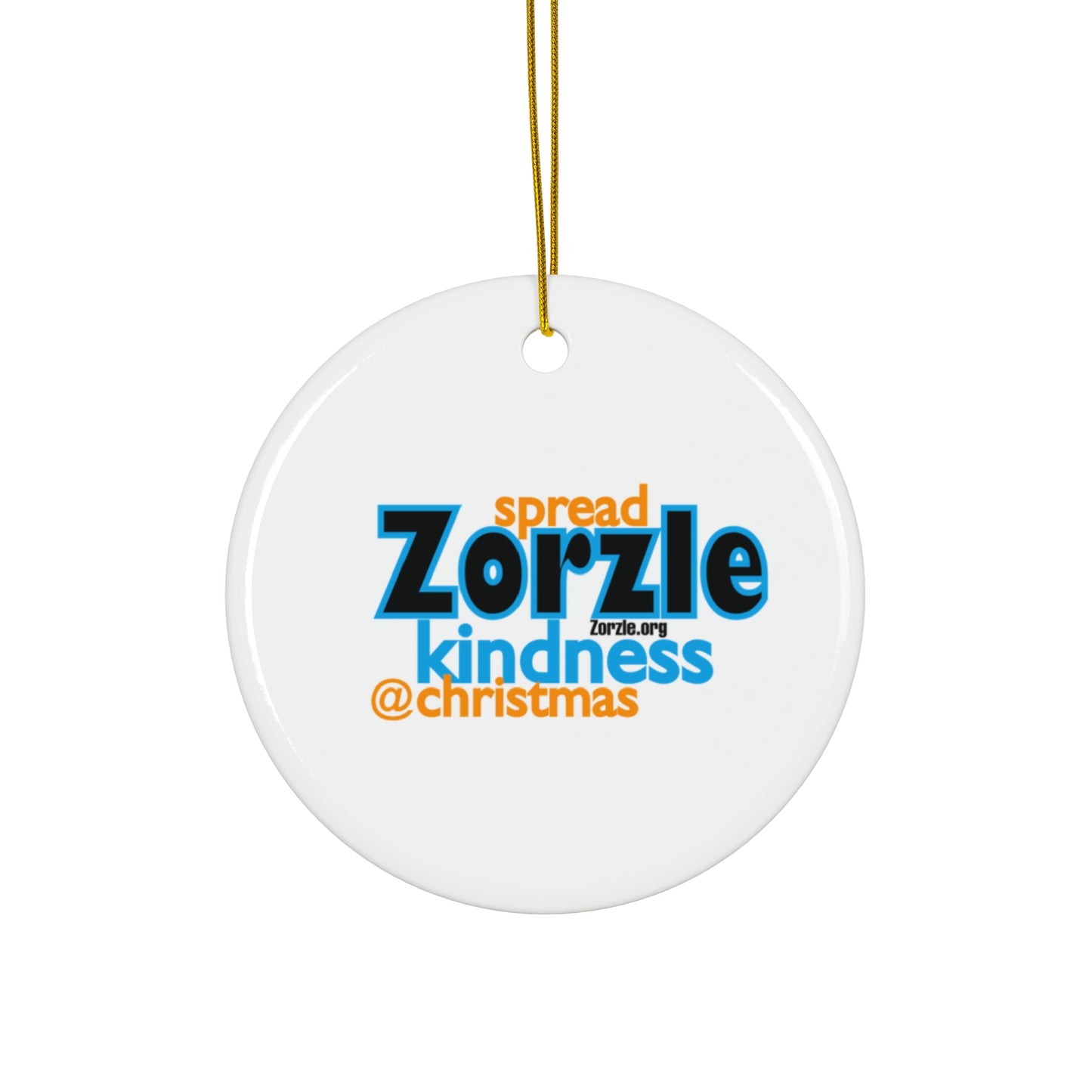 Kindness Spread Ceramic Ornament - Star Shape, Holiday Decor