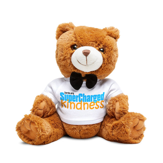 Supercharged Kindness Teddy Bear Plush, Cute Stuffed Animal Gift, Kindness Reminder Toy, Perfect for Kids, Birthday, Get Well Soon