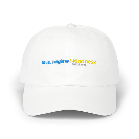 Dad Cap — "love, laughter & kindness" Embroidered Baseball Hat