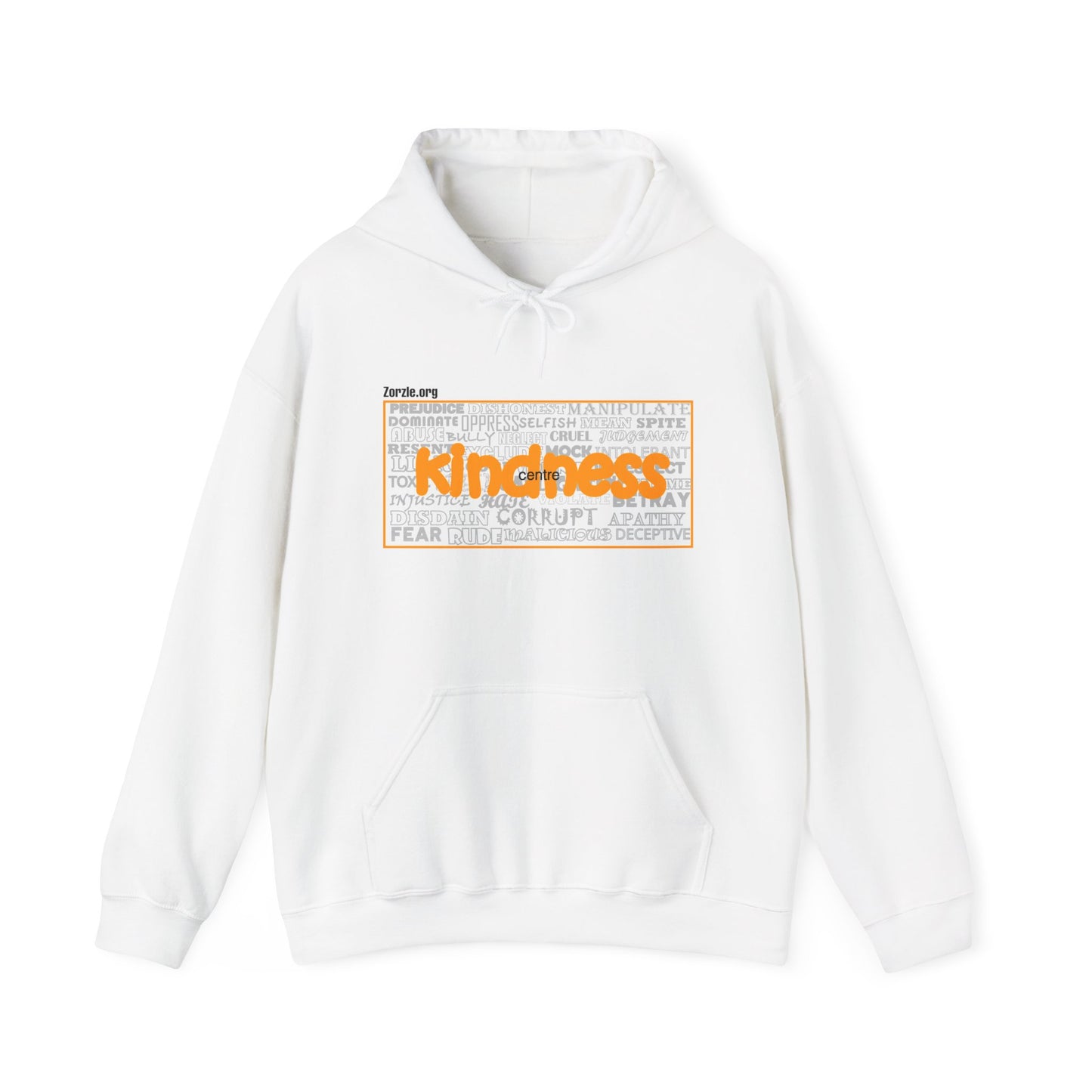 Kindness Word-Cloud Hoodie — Inspirational Positive Message Sweatshirt