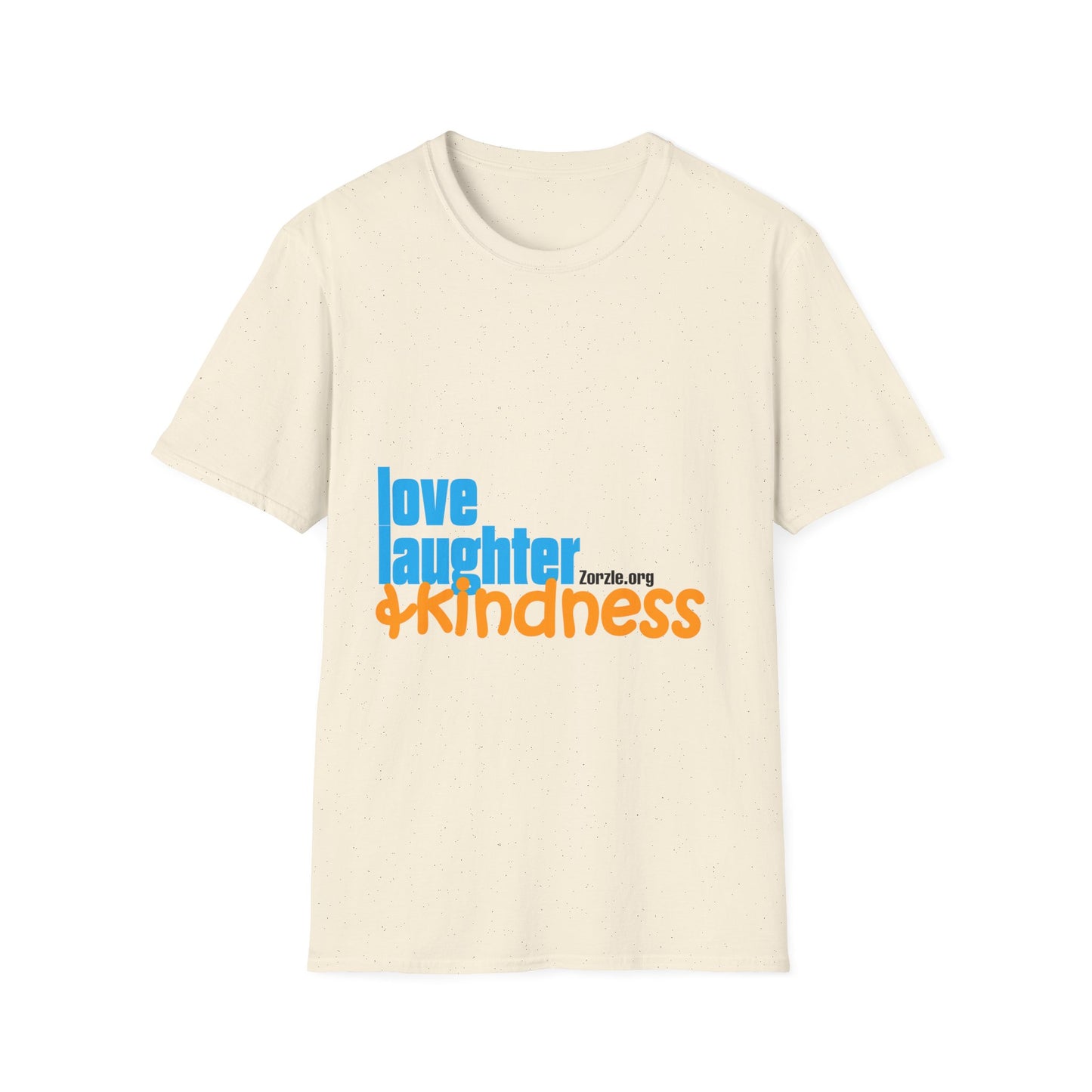 Kindness T-Shirt — "love laughter & kindness" Positive Message Tee