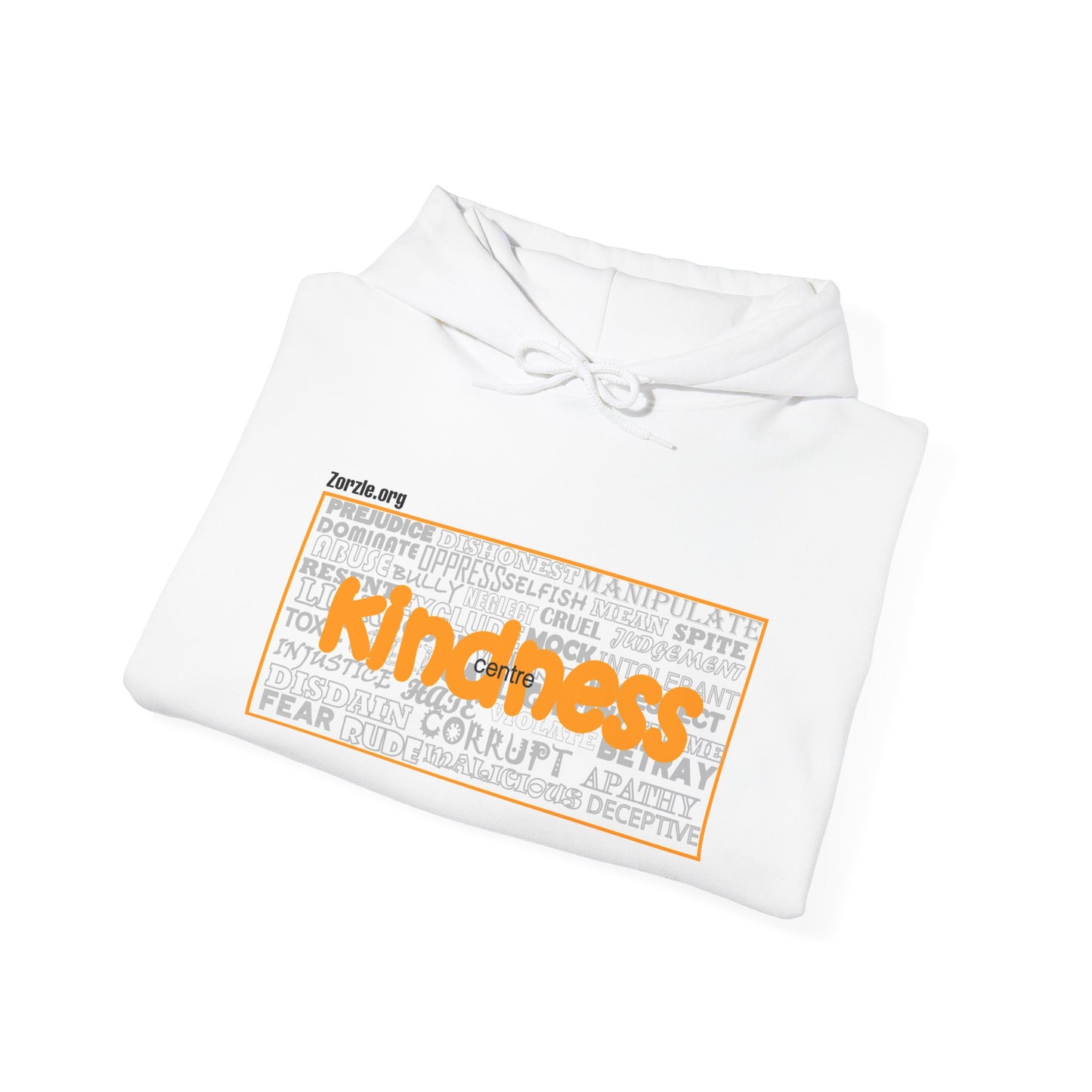 Kindness Word-Cloud Hoodie — Inspirational Positive Message Sweatshirt