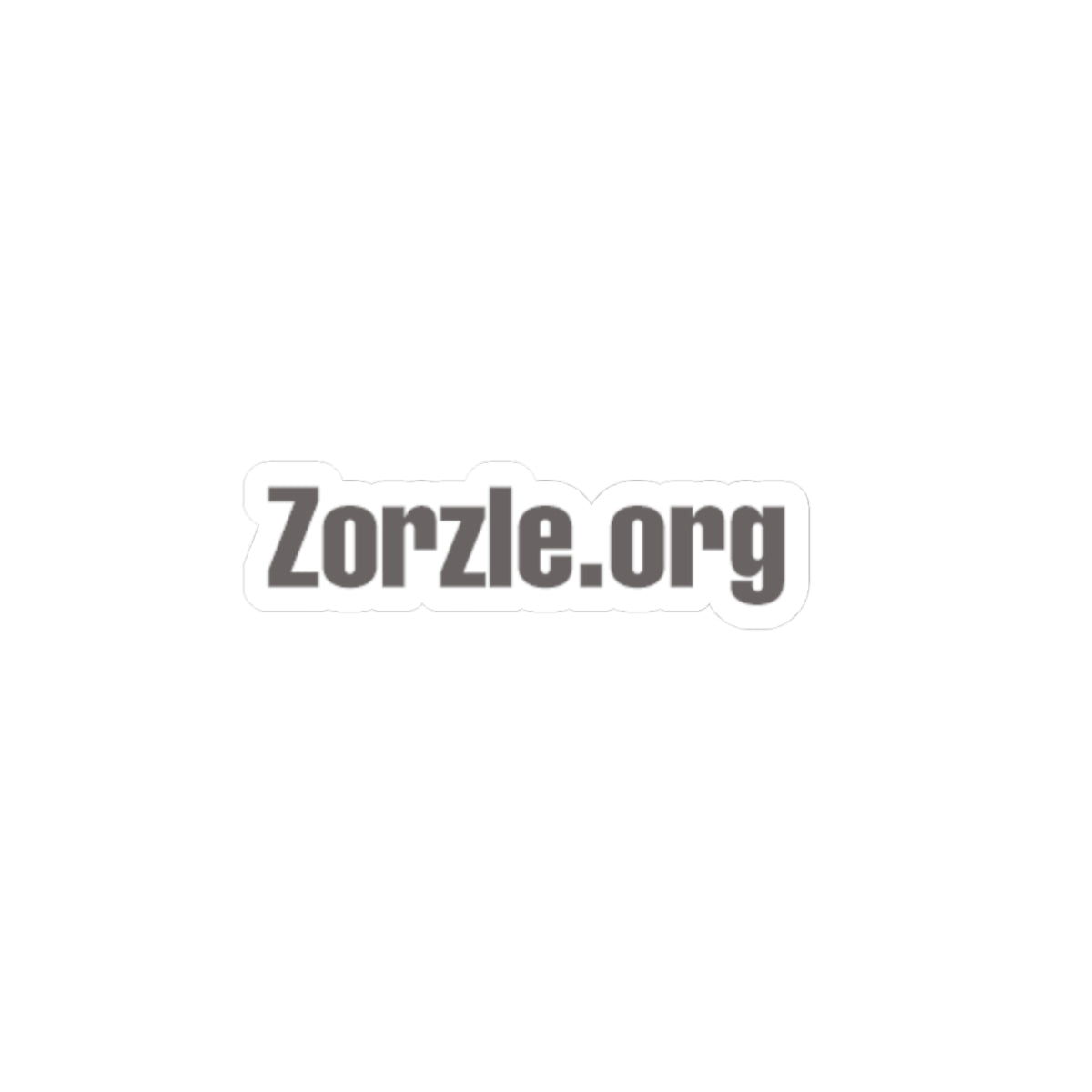 Custom Kiss-Cut Stickers - Personalized Zorzle.org Design for Laptops and Decor