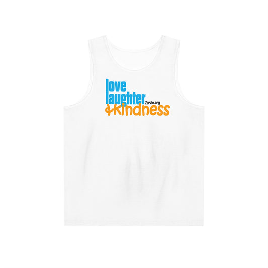Positive Vibes Men's Tank Top - Love, Laughter & Kindness AOP