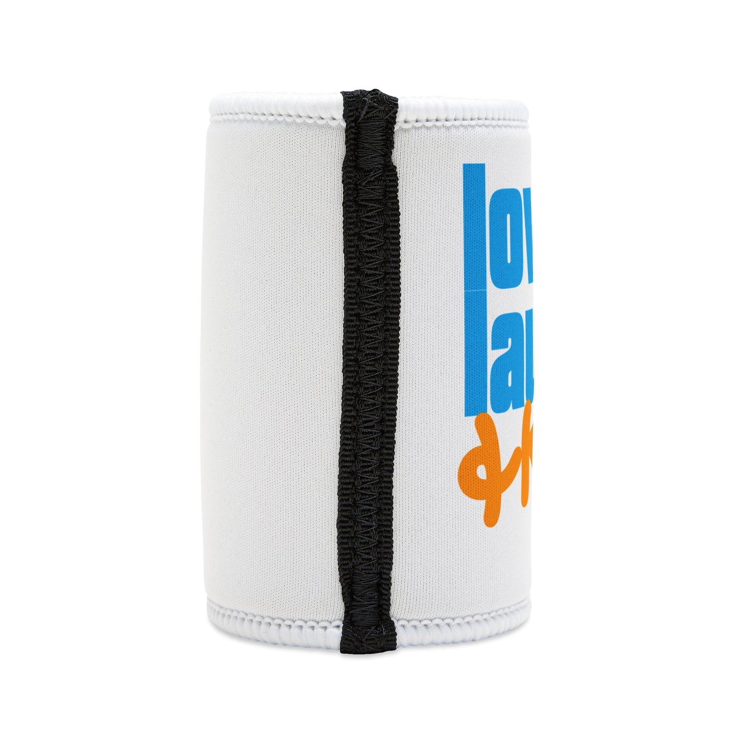 Stubby Cooler - "Love, Laughter & Kindness" Can Cooler | Bright Positive Drink Holder for Parties & Gifts