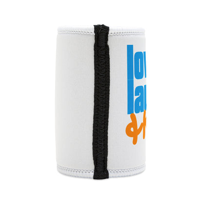 Stubby Cooler - "Love, Laughter & Kindness" Can Cooler | Bright Positive Drink Holder for Parties & Gifts