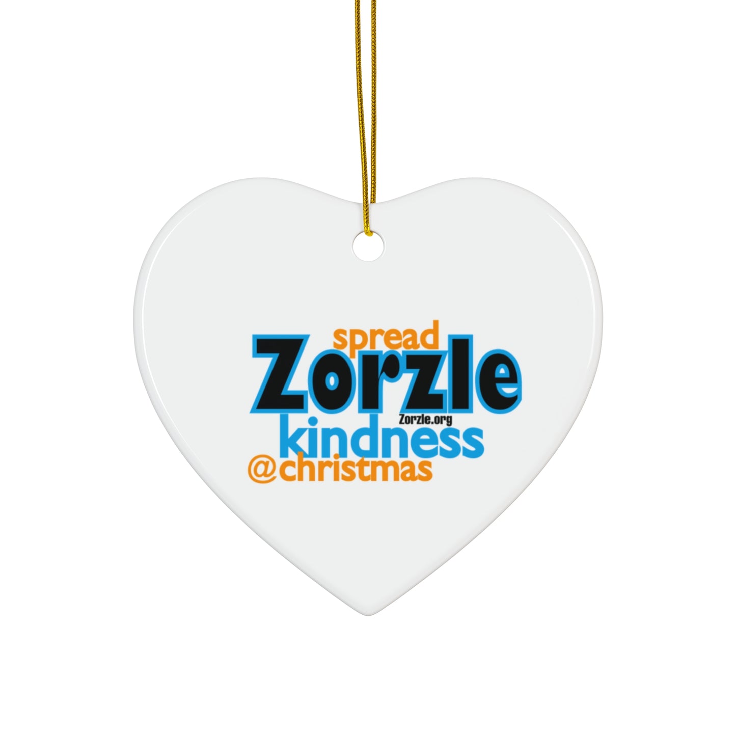 Kindness Spread Ceramic Ornament - Star Shape, Holiday Decor