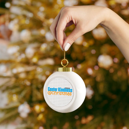 Christmas Ball Ornament, Holiday Decor, Personalized Gift, Tree Decoration, Center Kindness, Festive Ornament