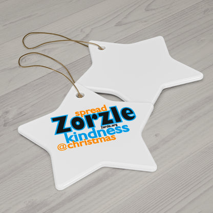 Kindness Spread Ceramic Ornament - Star Shape, Holiday Decor
