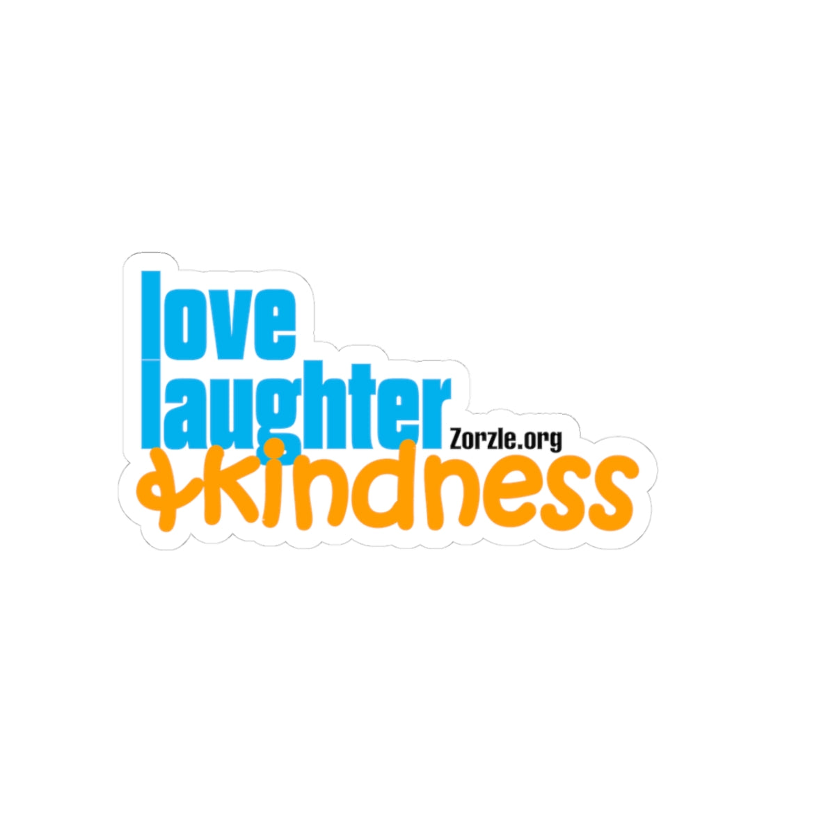 Colorful Kindness Stickers Set - Love, Laughter & Kindness