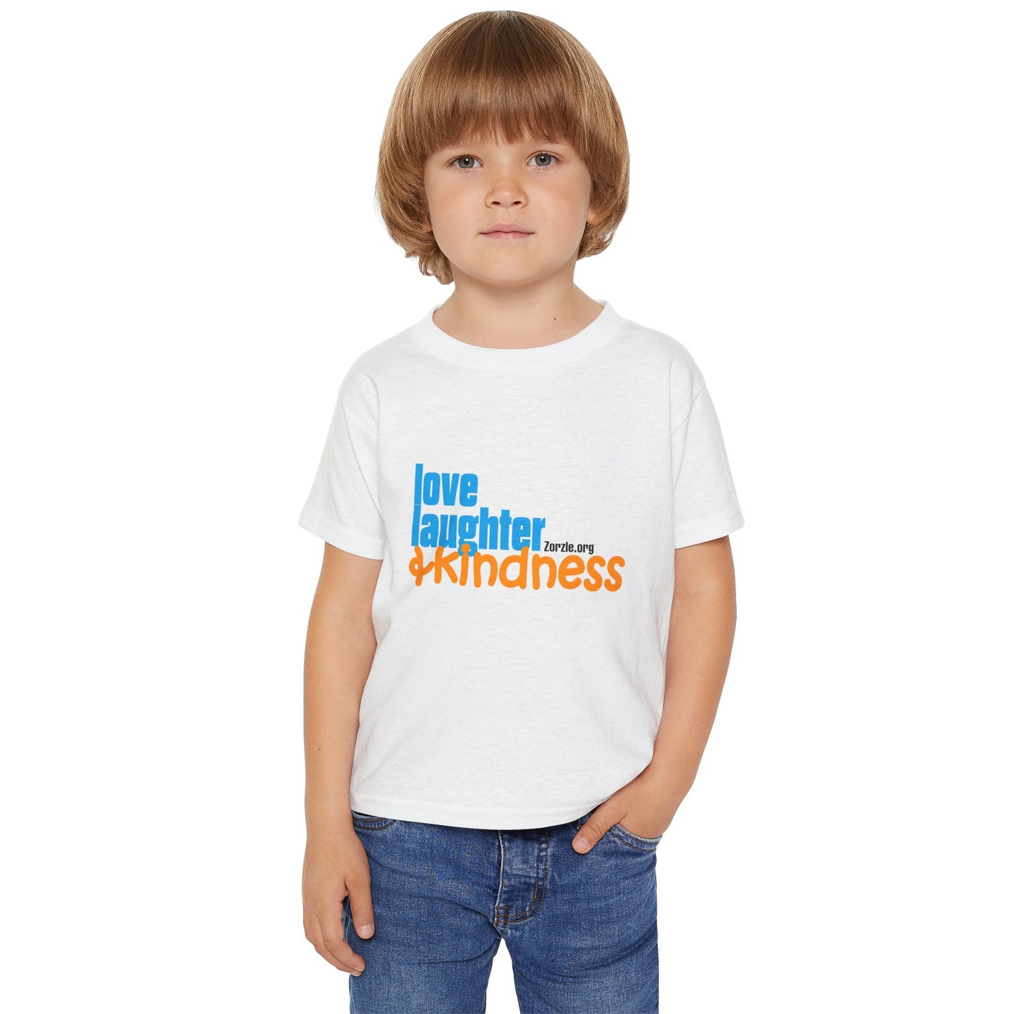 Kindness Toddler T-Shirt - Love, Laughter, & Kindness Design