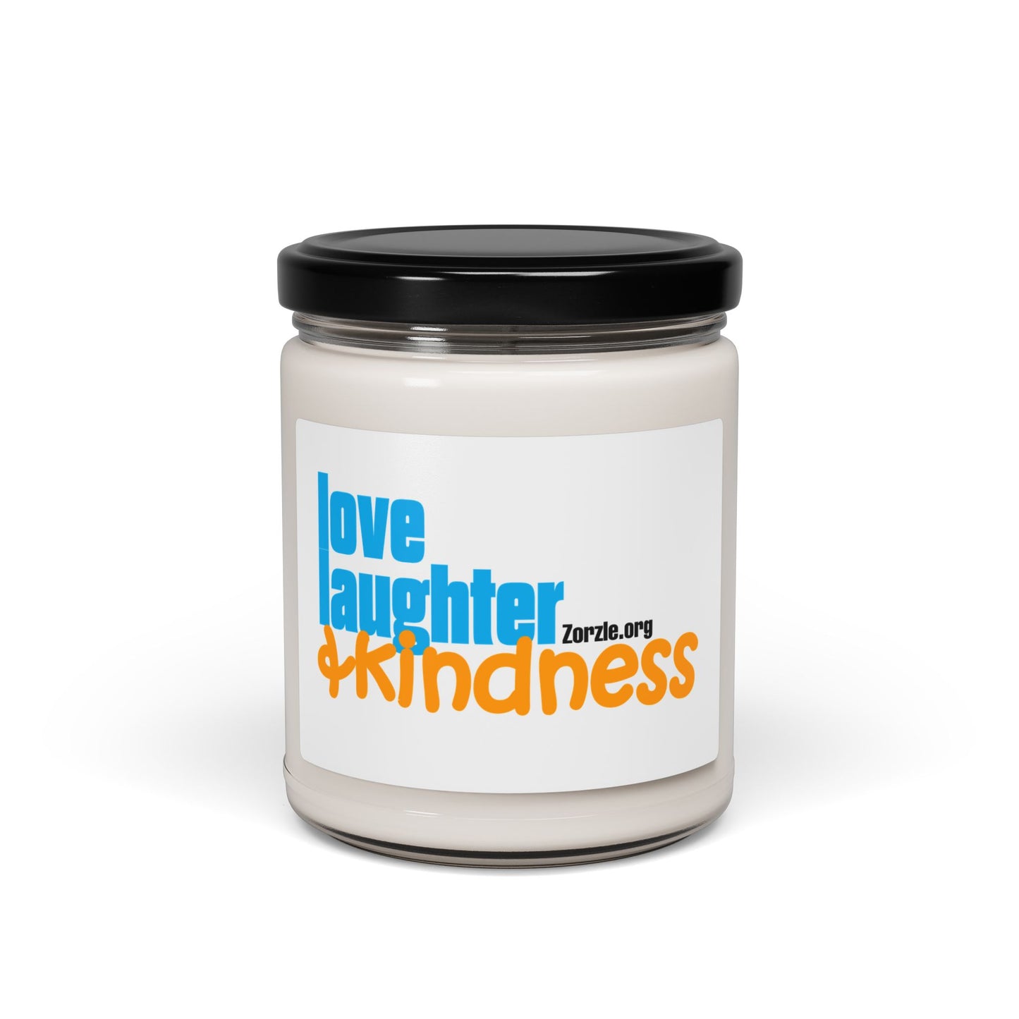 Kindness Soy Candle — 'Love Laughter Kindness' 9oz Scented Jar