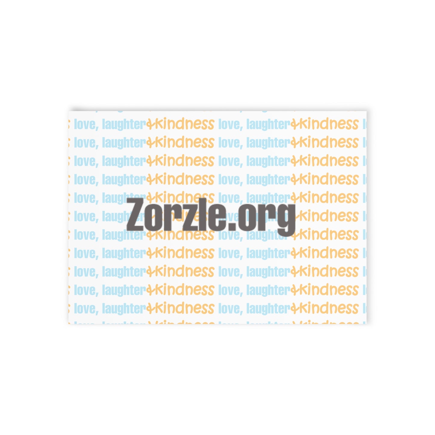 Holiday Card — Love, Laughter & Kindness Two-Sided Greeting Card