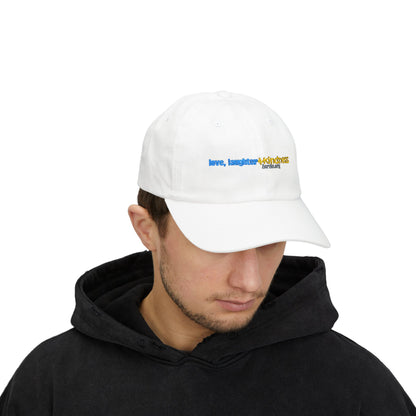 Dad Cap — "love, laughter & kindness" Embroidered Baseball Hat