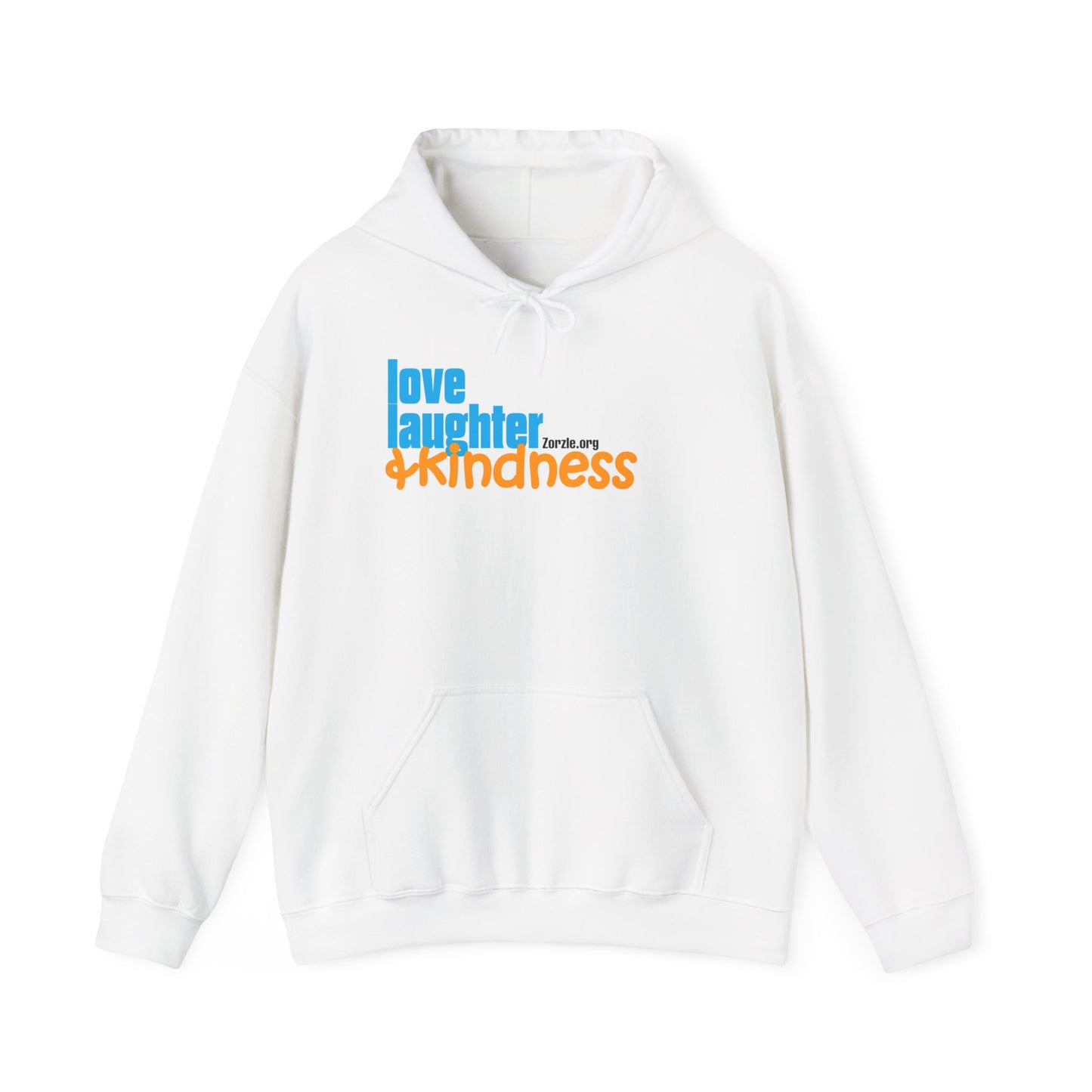 Hoodie – "Love, Laughter & Kindness" Inspirational Pullover