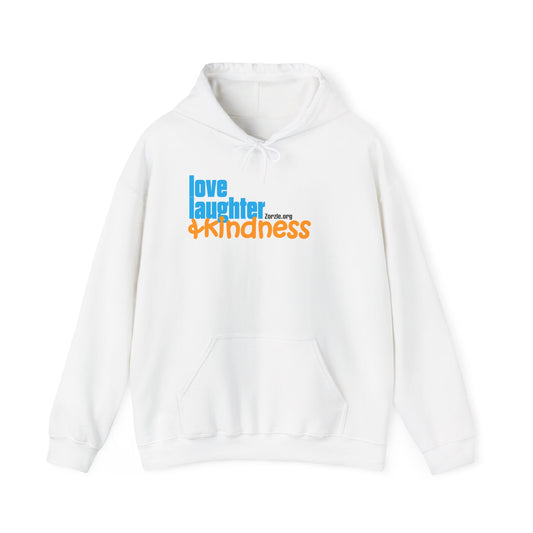 Hoodie – "Love, Laughter & Kindness" Inspirational Pullover