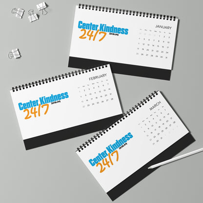 2026 Inspiring Desktop Calendar - Center Kindness 24/7