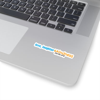 Positive Vibe Kiss-Cut Stickers - Love, Laughter & Kindness