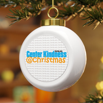 Christmas Ball Ornament, Holiday Decor, Personalized Gift, Tree Decoration, Center Kindness, Festive Ornament