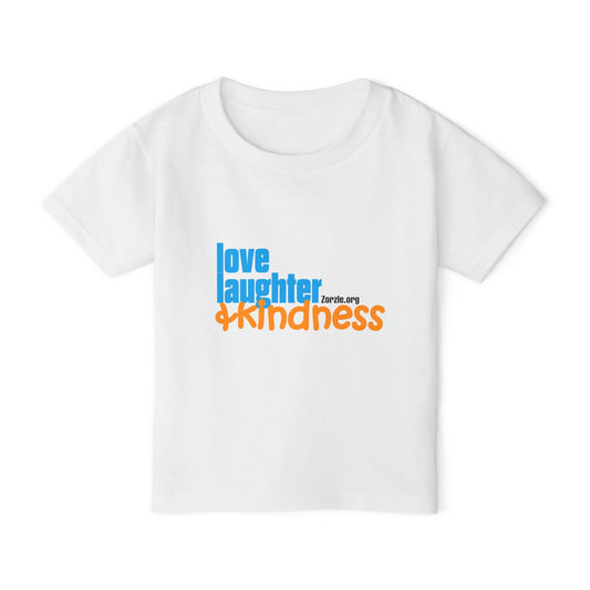 Kindness Toddler T-Shirt - Love, Laughter, & Kindness Design