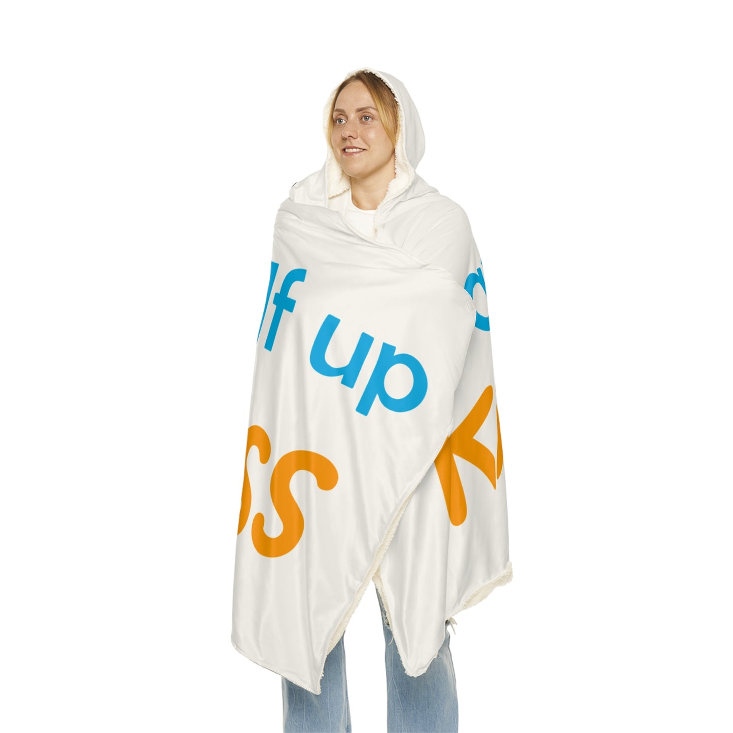 Hooded Blanket — "Wrap Yourself Up in Kindness" Cozy Throw