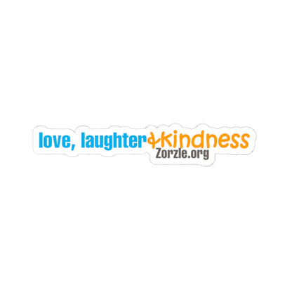 Positive Vibe Kiss-Cut Stickers - Love, Laughter & Kindness