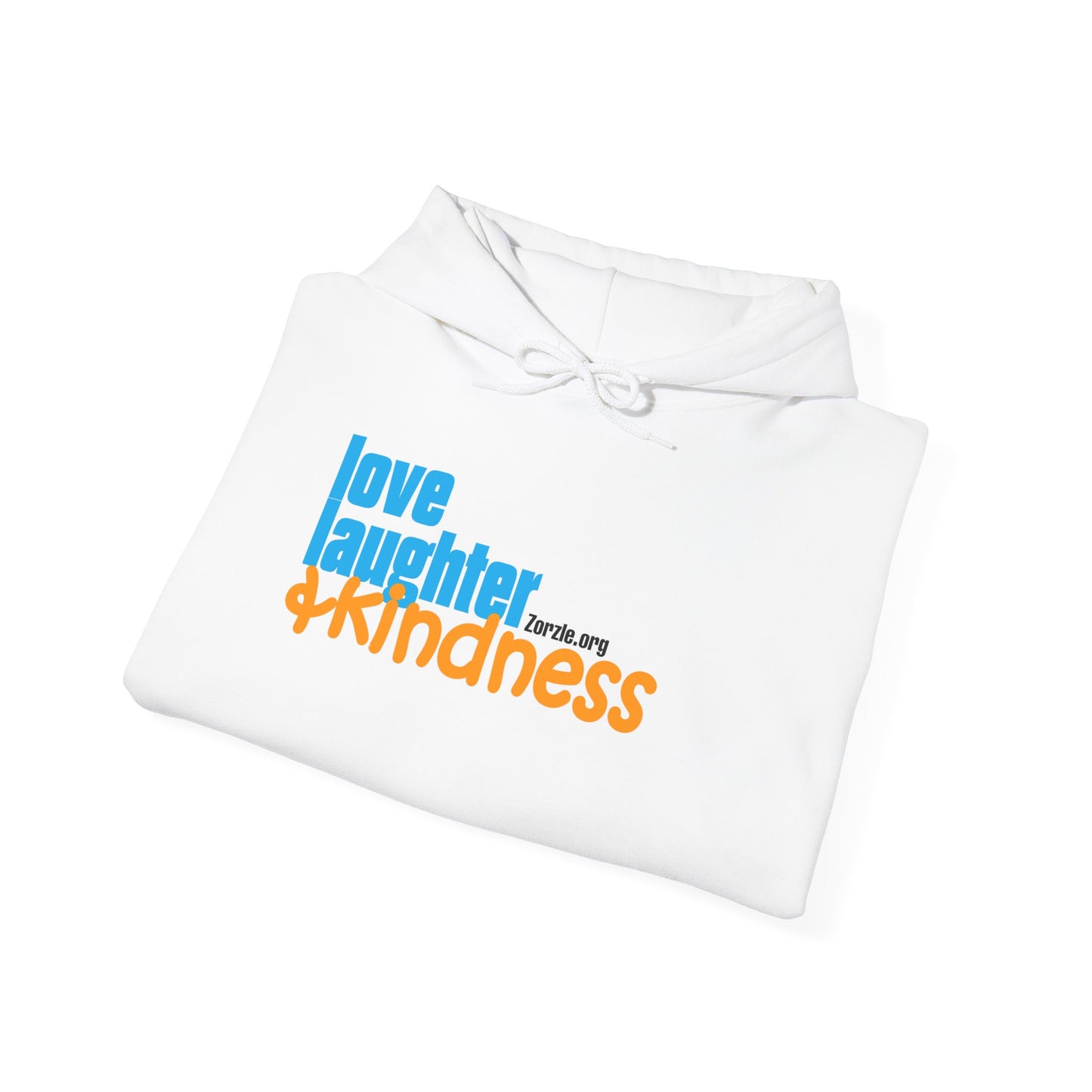 Hoodie – "Love, Laughter & Kindness" Inspirational Pullover