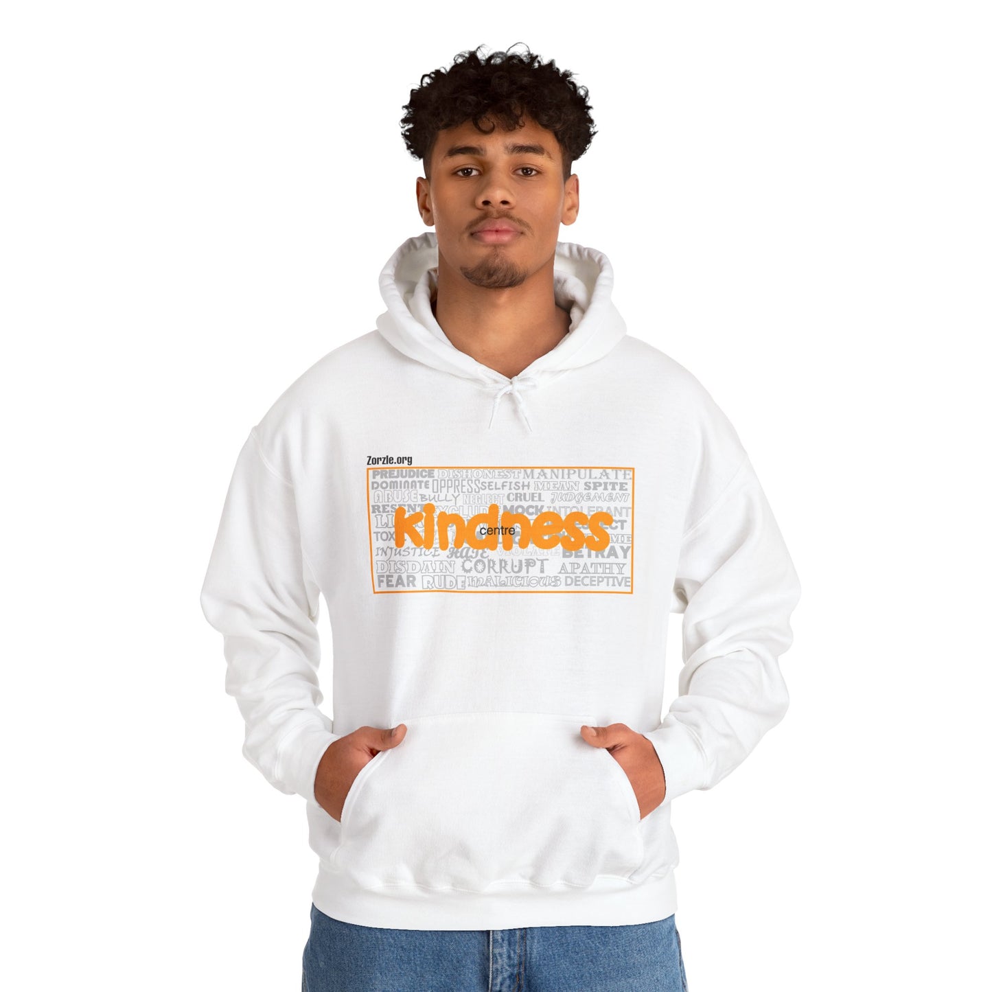 Kindness Word-Cloud Hoodie — Inspirational Positive Message Sweatshirt